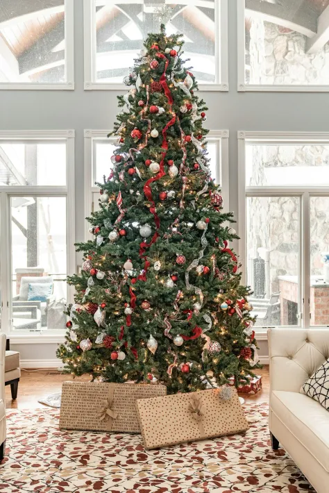 Photo of a similar item: LimBridge Cable Knit Christmas Tree Skirt, 48 in, Cream