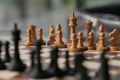 Photo of a similar item: Kangaroo 15.7 in Folding Wooden Chess Set