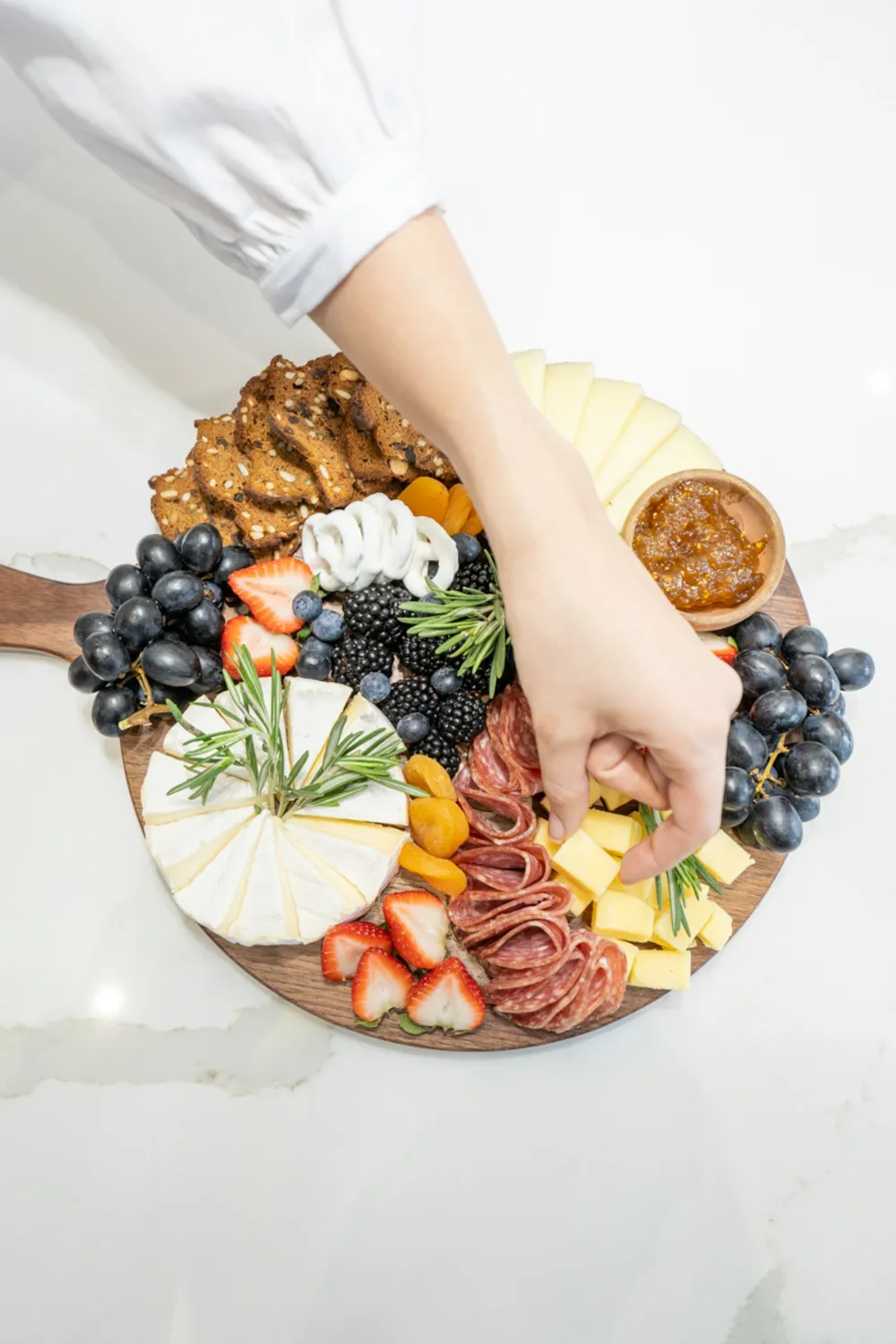 Photo of a similar item: YZS Bamboo Charcuterie Board and Knife Set