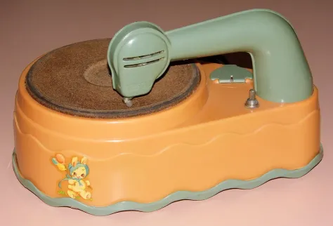 Photo of a similar item: MGA's Miniverse Real Music Record Player