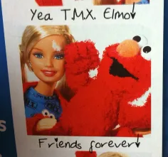 Photo of a similar item: Sesame Street Tickle Me Elmo Giggle Max, 18 Inches