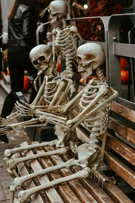 Photo of a similar item: JOYIN 5.6 ft Posable Life-Size Skeleton