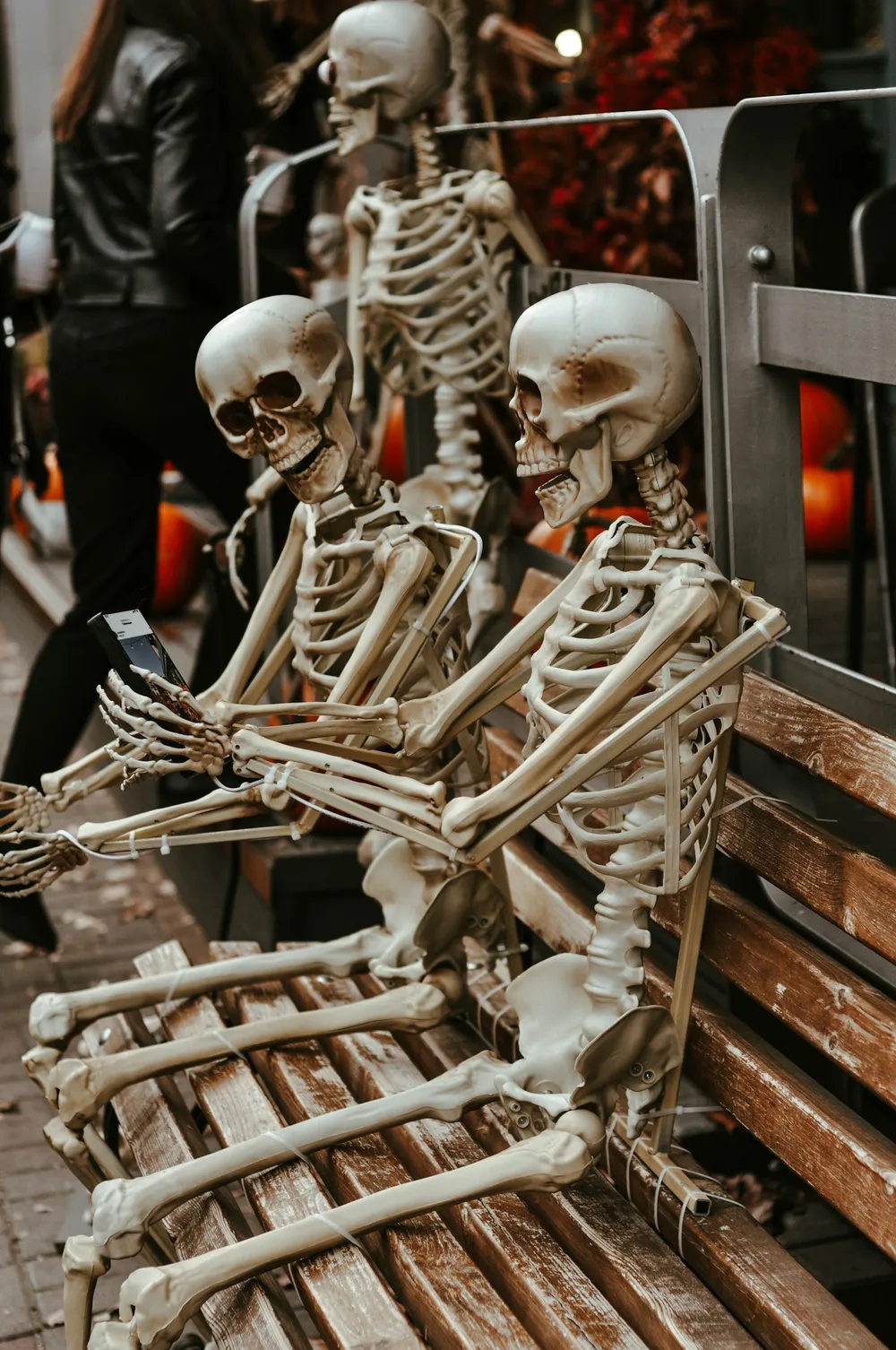 Photo of a similar item: JOYIN 5.6 ft Posable Life-Size Skeleton