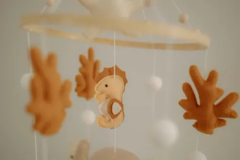Photo of a similar item: Lanttoe Ocean Felt Crib Mobile