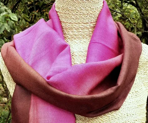 Photo of a similar item: Wrapables 100% Mulberry Silk Square Scarf, Van Gogh's Peach Tree in Bloom