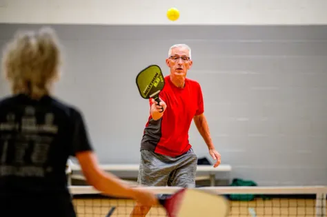 Photo of a similar item: Franklin Sports Pickleball Paddle and Ball Set, 2 Fiberglass Paddles and 4 X-40 Balls