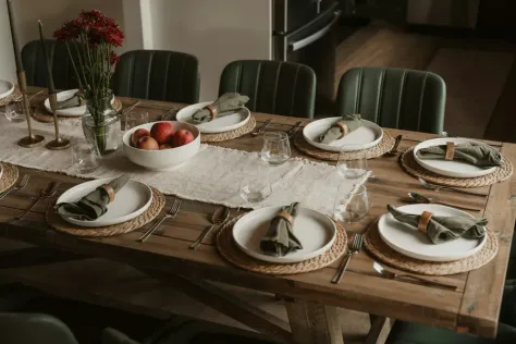 Photo of a similar item: Solino Home Linen Table Runner, 14 × 72 in, Natural