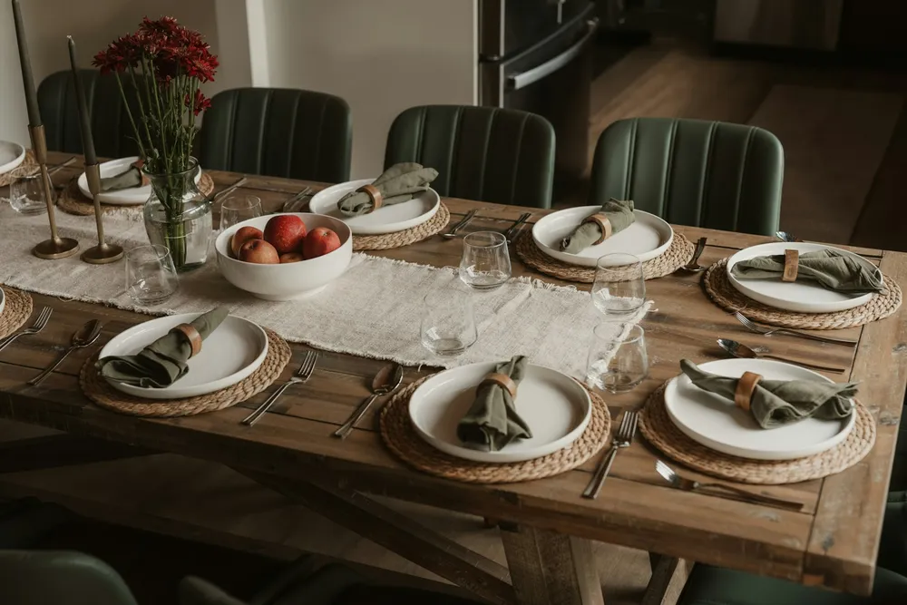 Photo of a similar item: Solino Home Linen Table Runner, 14 × 72 in, Natural