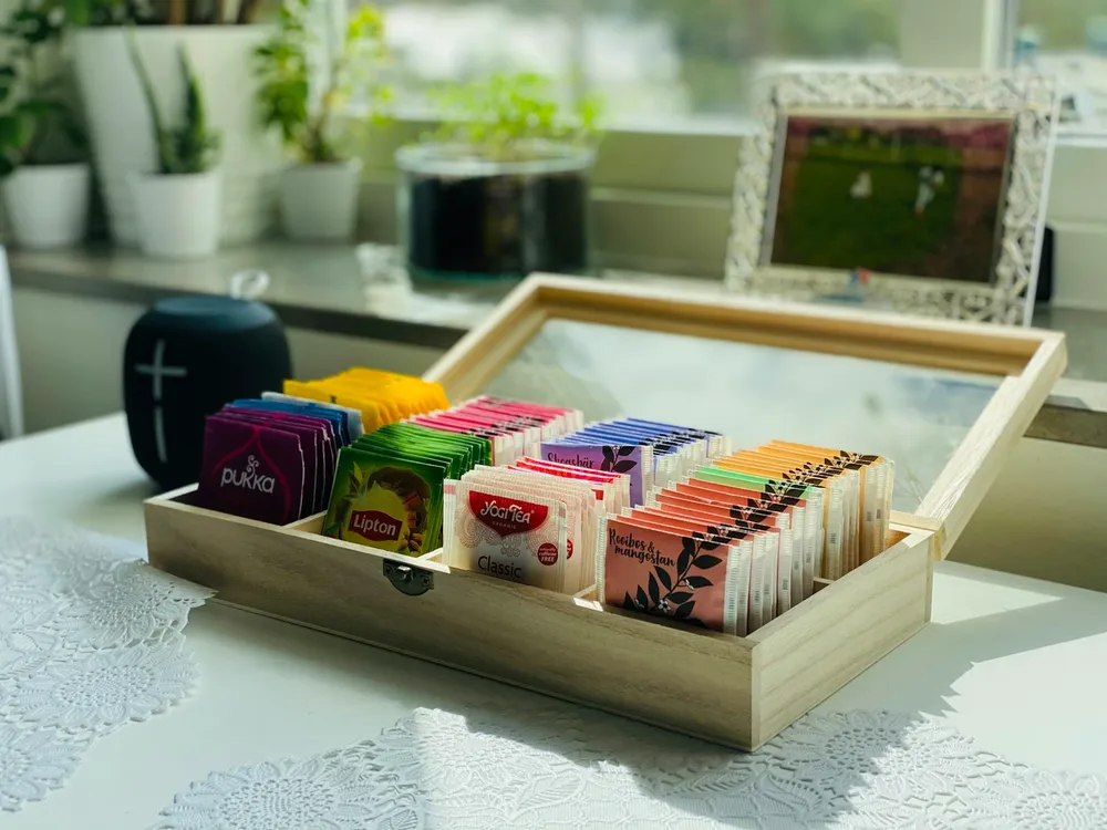 Photo of a similar item: Wissotzky Tea Chest, 42 Tea Bags in 6 Flavors