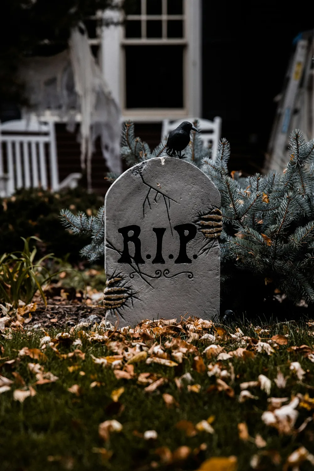 Photo of a similar item: JOYIN Foam RIP Tombstones, 17 in, 5 Pack