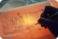 Photo of a similar item: Crayola Light Up Tracing Pad, Blue