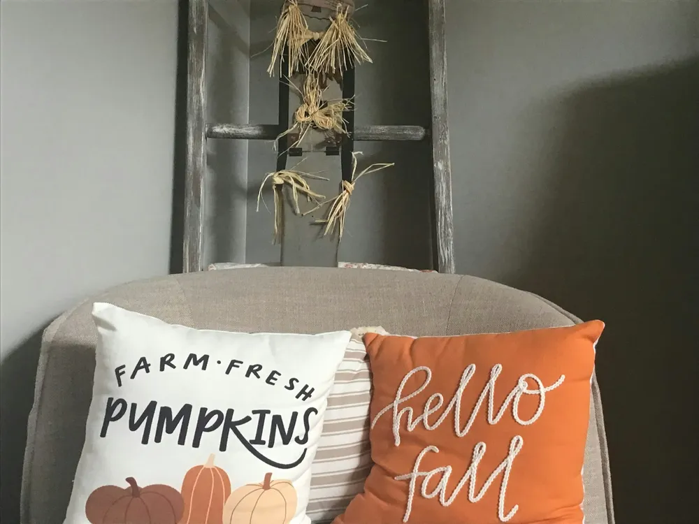 Photo of a similar item: ONWAY Hello Fall Pillow Covers, 18 × 18 in, 2 Pack