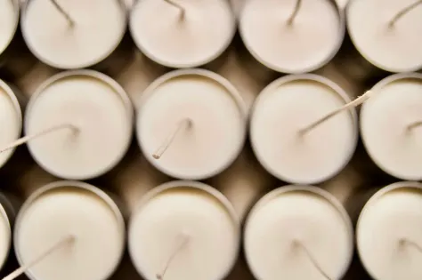 Photo of a similar item: Homemory Flickering LED Tea Lights, 24 Pack