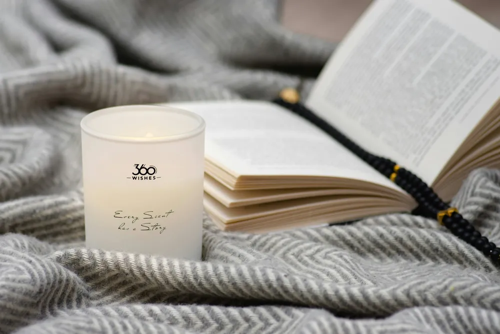 Photo of a similar item: GOPAS Old Book Scented Candle, 4 oz
