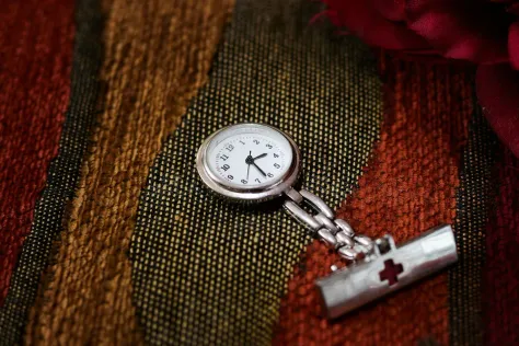 Photo of a similar item: Avaner Stainless Steel Nurse Fob Watch with Pulsometer