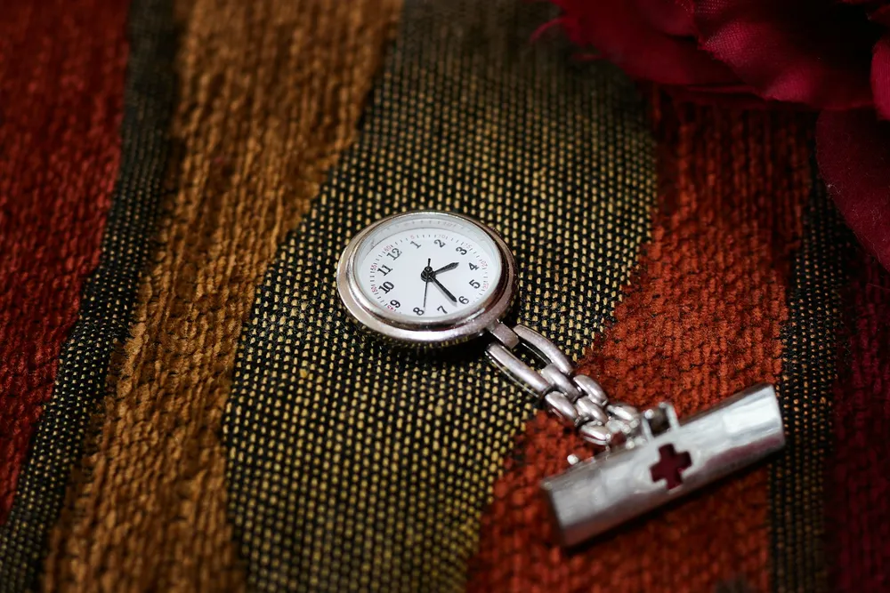 Photo of a similar item: Avaner Stainless Steel Nurse Fob Watch with Pulsometer