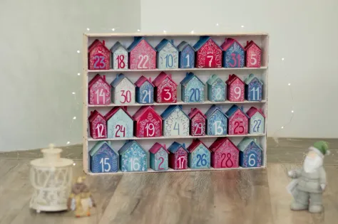 Photo of a similar item: Winter Town Advent Calendar Boxes, 24 Pack
