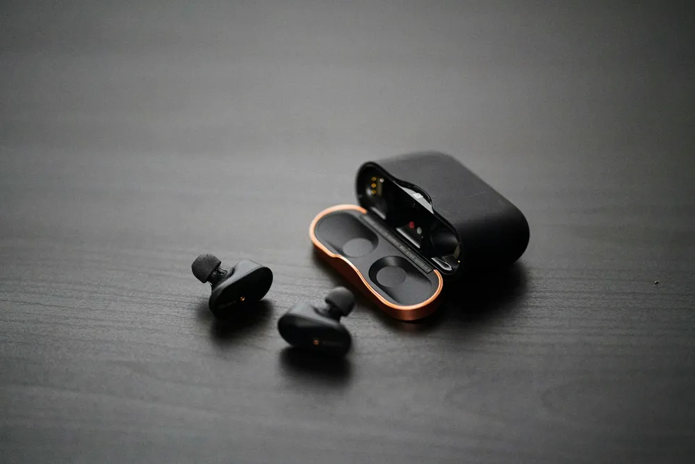 Photo of a similar item: Sony WF-1000XM5 Noise Canceling Earbuds, Black