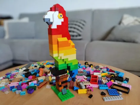 Photo of a similar item: LEGO Creator 3 in 1 Exotic Parrot 31136