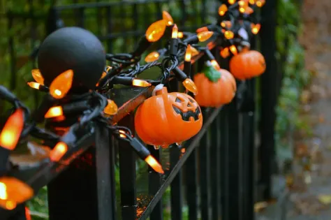Photo of a similar item: GOOTHY Jack-O'-Lantern String Lights, 8.5 ft
